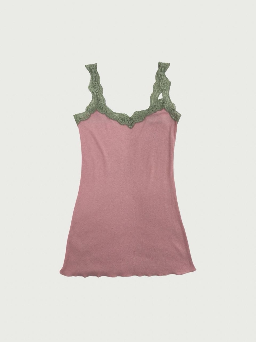 Fitted Lace Trim Cami Top